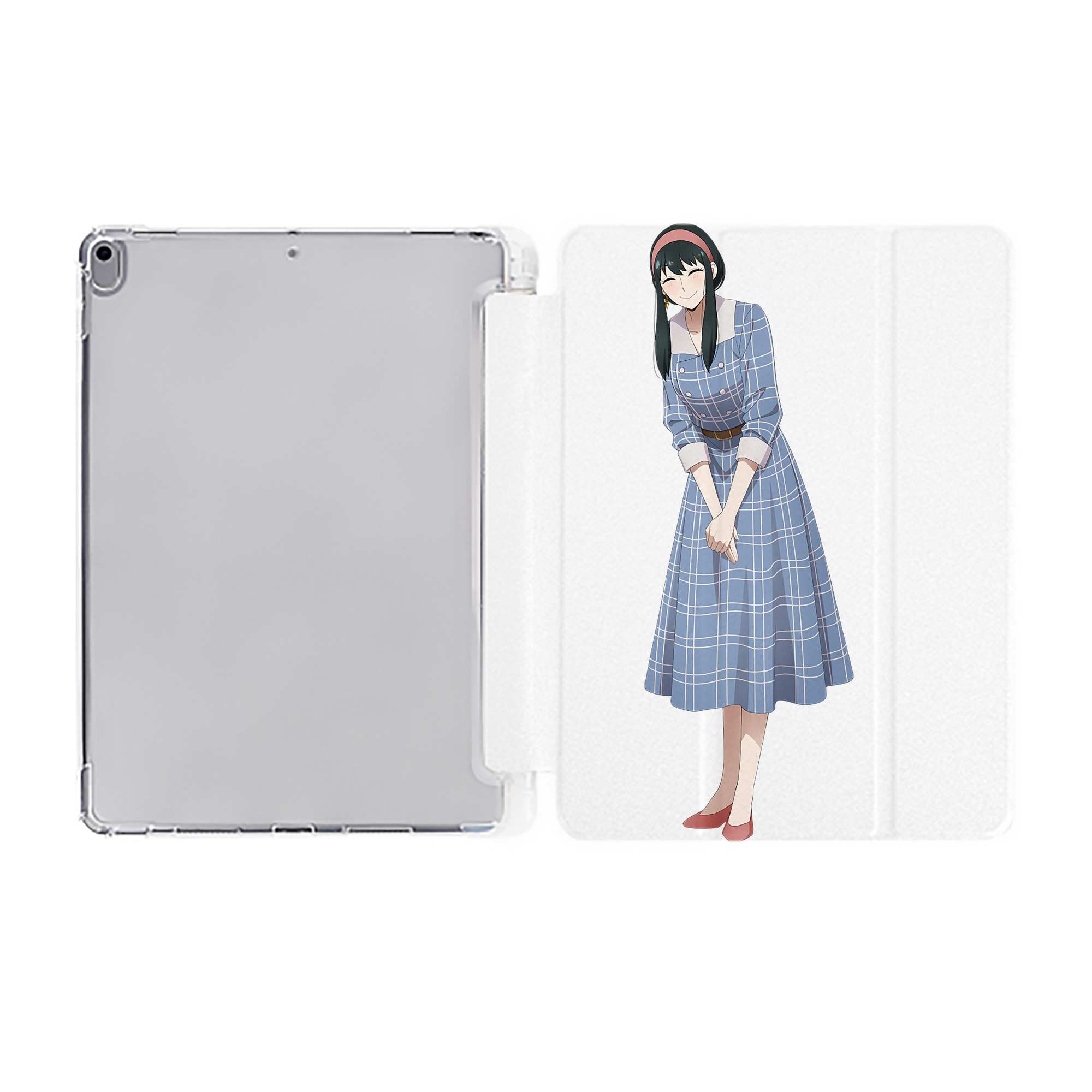 （画像用） SPY×FAMILY间谍家家酒 IPad ケース ペン収納付き 三つ折りスタンド PUレザー×シリコン 対応機種9.5/10.5/10.9インチ